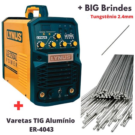 MAQUINA DE SOLDA TIG ACDC LIS-250AL PULSE LYNUS 220V