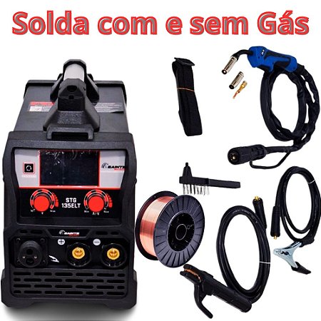 MIG STG 135A  3 em 1 Saints  220V + Brinde