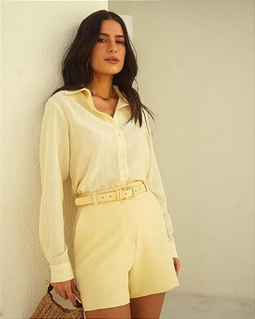 Camisa Linen Listrada Donna Ritz