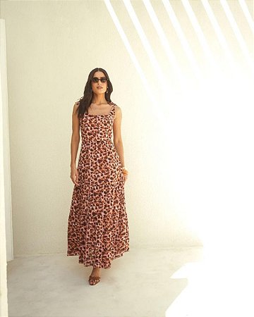 Vestido Longo Aquarela Donna Ritz