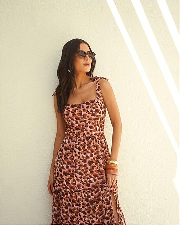 Vestido Longo Aquarela Donna Ritz