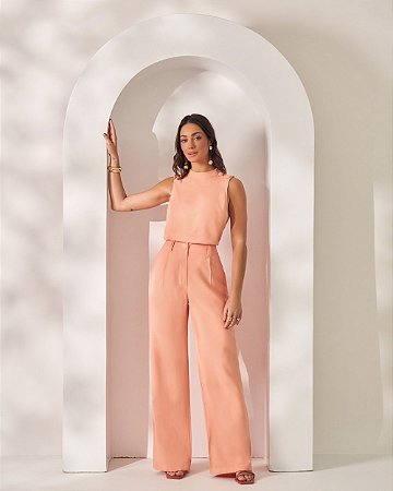 Calça Em Alfaiataria Milalai