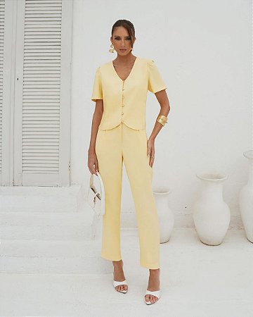 Calça Clochard Com Cinto Doce Flor