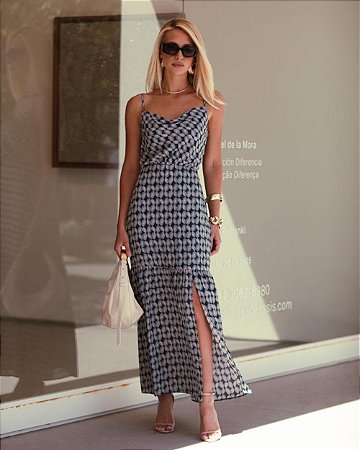 Vestido Longo Degagê Donna Ritz