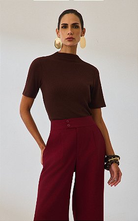 Blusa Malha Canelada