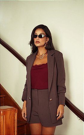 Blazer Boy Botões Orgânico Donna Ritz