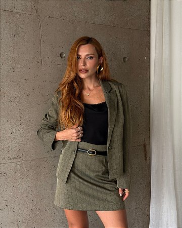 Blazer Alfaiataria Listrado Donna Ritz