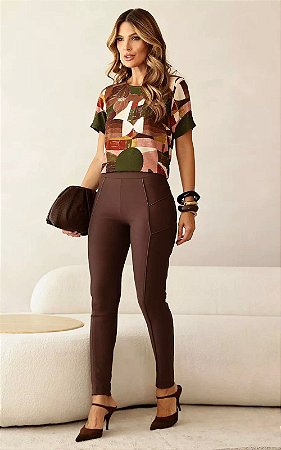 Calça Montaria Vivo Couro