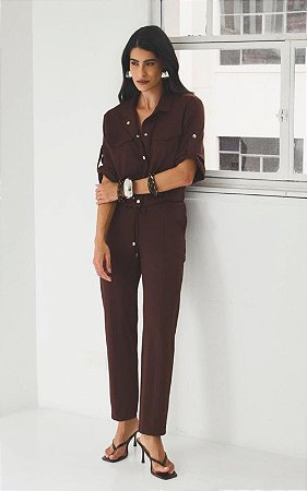 Conjunto Moletinho Blusa Manga Curta E Calça Reta