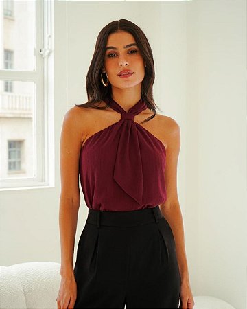 Regata Chiffon Listras Lenço Donna Ritz