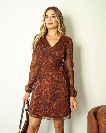 Vestido Curto Yoryu Transpassado Donna Ritz