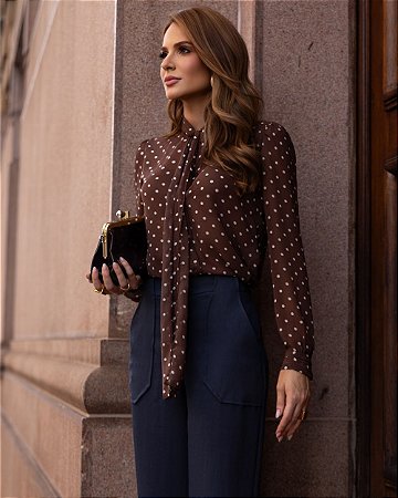 Camisa Laço Poás Doce Flor