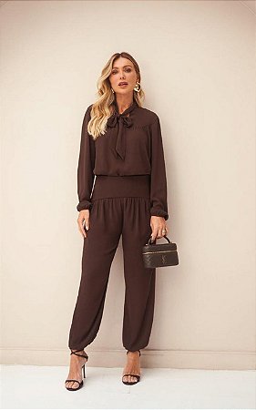 Calça Aladim Yoryu Franzido Donna Ritz