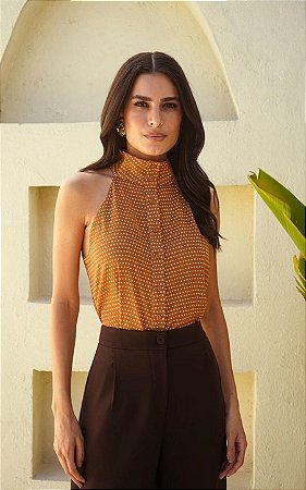 Regata Halter Yoryu Mini Poá Donna Ritz