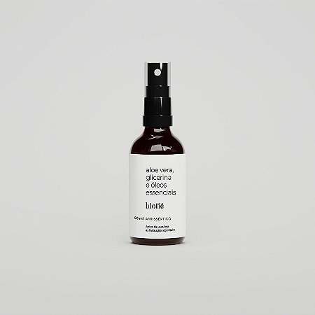 spray higienizador natural (álcool 70) | aloe vera, glicerina e óleos essenciais (50 ml)
