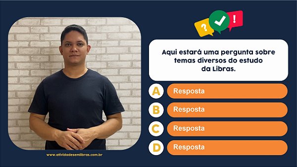 Quiz sobre Libras (KIT 5 VÍDEOS) - Atividades em Libras