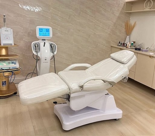 MACA POLTRONA ELÉTRICA 3 MOTORES VARIAS CORES + COMANDO DE CONTROLE NO PEDAL + PLASTIFICAÇÃO + LOGO PERSONALIZADO DA SUA CLINICA + RODINHAS E FREIO