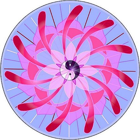 Mandala do Amor - Adesivo de Parede 15cm