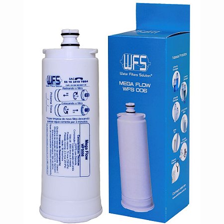WFS006 MEGA FLOW - REFIL FILTRO COMPATIVEL COM PURIFICADOR IBBL ANTIGO / BDF300 / PFN200