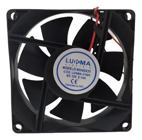 VENTILADOR COOLER 12 VTS - BEBEDOURO UNIVERSAL 80X80X25MM 12V - LUKMA