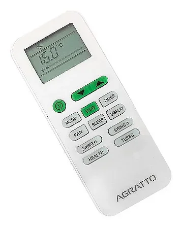 7289 CONTROLE AR CONDICIONADO  COMPATIVEL COM SPLIT AGRATTO