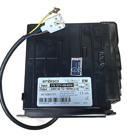 W10365157 W10412947 - PLACA INVERSORA EMBRACO VCC3 1156 A4 A 11 WHP EECON COMP INVERTER VEMX 9C