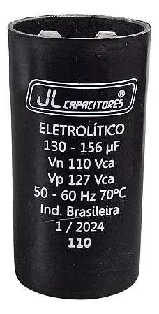 130/156 uf -CAPACITOR ELETROLITICO 1/6  36X70 110V D916
