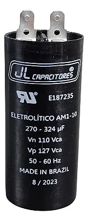 270/324 uf - CAPACITOR ELETROLITICO 1/2 220V - 36X70