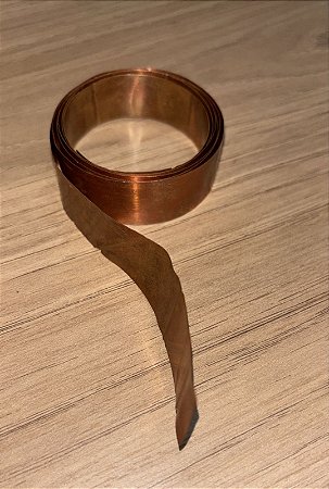 FITA DE COBRE 95cm A x 1,5 cm L -  (SEM ADESIVO )