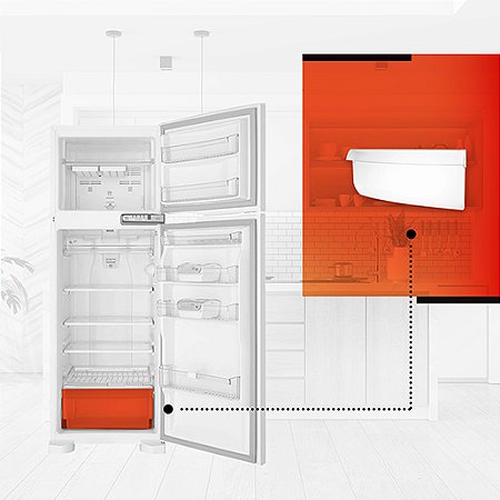 W10287547 FRONTAL DA GAVETA DE LEGUMES REFRIGERADOR BRASTEMP
