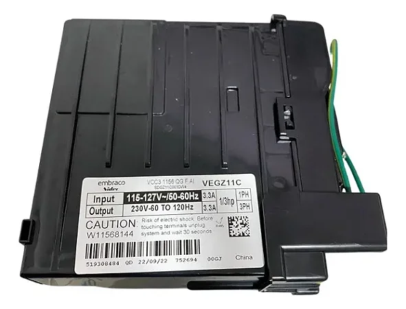 W11568144 - INVERTER VEGZ11C 115 127V 53 120HZ