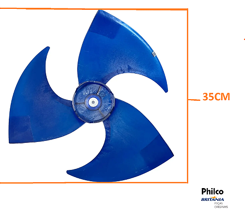 HELICE PLAST 35cm (L) x 12,5mm (A) AR CONDICIONADO PHILCO UNIDADE EXTERNA