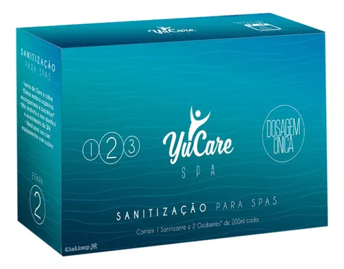 Kit YuCare Tratamento da Água p/ Spas e Ofurôs s/ Cloro