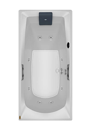 Banheira Carina Single G4 - Acrílica - 8 Jatos - 150x80x48cm - Jacuzzi® C/ Aquecedor