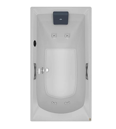 Banheira Carina Single G1 - Acrílica - 4 Jatos - 170x80x48cm - Jacuzzi®