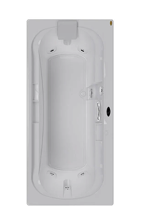 Banheira SPAZIA 75 - Acrílica - 6 Jatos - 160x75x45,5cm - Jacuzzi® C/ Aquecedor