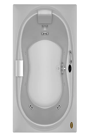 Banheira EURA - Acrílica - 8 Jatos - 183x91x48cm - Jacuzzi® C/ Aquecedor