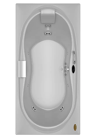 Banheira EURA - Acrílica - 8 Jatos - 165x91x48cm - Jacuzzi® C/ Aquecedor