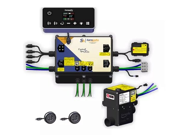 Aquecedor Hidro E Spa Sanspray 5f Pro Digital 2 Spots - 8000w 220v