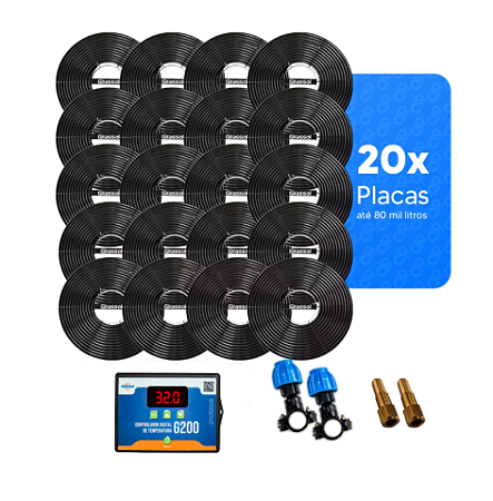 Kit Aquecedor Solar Para Piscinas 80.000 L - Girassol