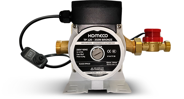 Pressurizador Tp120 de Água Quente/Fria Komeco Bronze 350w 220v