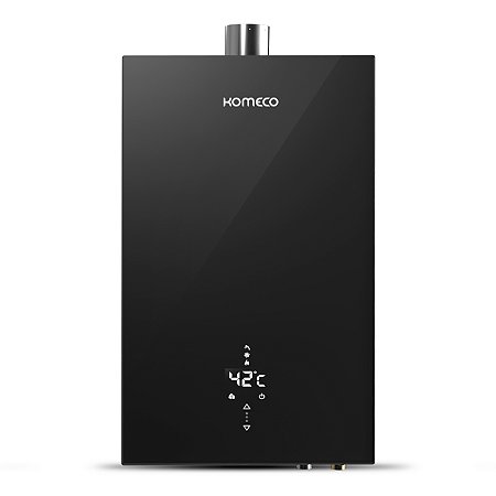 Aquecedor de Água a Gás Komeco KO 21Bk Decor - 21 Litros - Preto Wifi