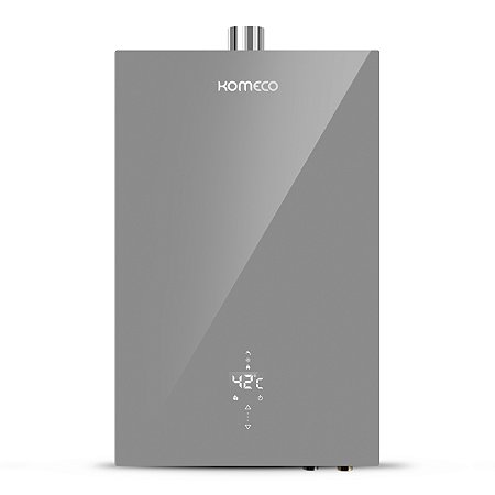 Aquecedor de Água a Gás Komeco KO 21SL Decor - 21 Litros - Prata Wifi