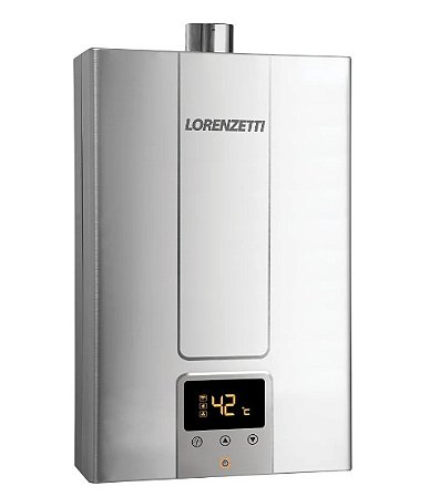 Aquecedor De Água A Gás Lorenzetti 25 Litros LZ 2500DE-I Inox Bivolt