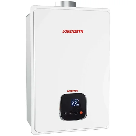 Aquecedor De Água A Gás Lorenzetti 45 Litros LZ 4500DE Branco Bivolt