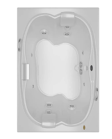 Banheira EURA DUPLA - Acrílica - 10 Jatos - 183x120x55,5cm - Jacuzzi®