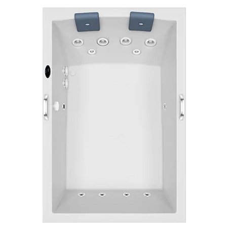 Banheira Pietá Dupla - Acrílica - 12 Jatos - 180X120X50cm - Jacuzzi®