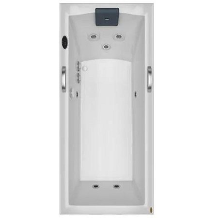 Banheira Pietá Single - Acrílica - 7 Jatos - 180X80X50cm - Jacuzzi®
