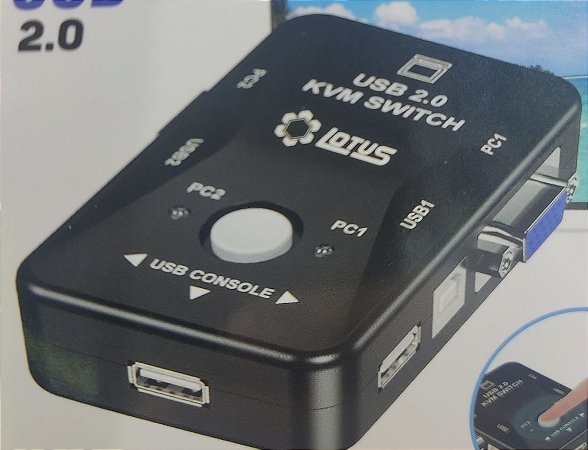 Switch KVM VGA 2 Portas