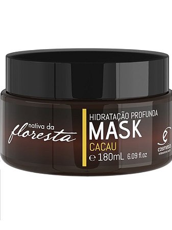 MÁSCARA HIDRATANTE VEGANA CACAU - NATIVA DA FLORESTA - 180 ML - ECOSMETICS